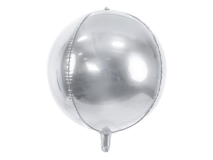 Fóliový balónek Koule stříbrný 40cm