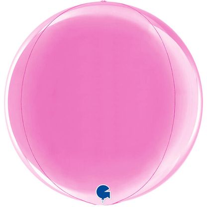 Fóliový balón koule tmavě růžová 38cm