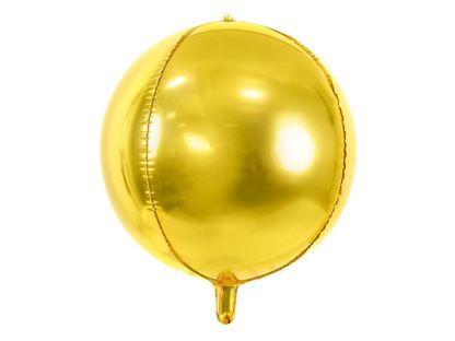 Fóliový balónek Koule zlatý 40cm