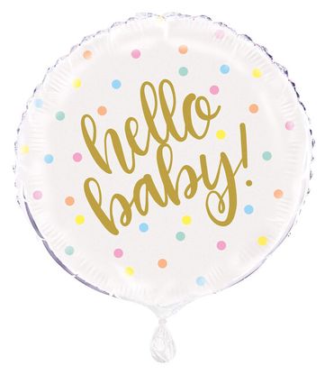 Fóliový balón Hello Baby Shower 45cm