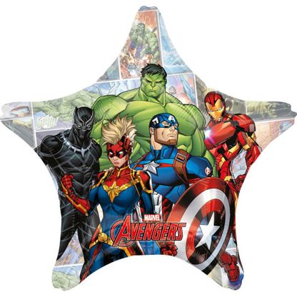 Fóliový balónek hvězda Avengers Power Unite 71cm