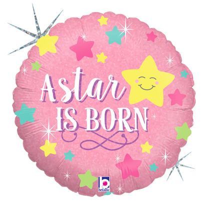 Fóliový balónek It´s a Girl Star is Born 46cm