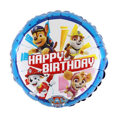 Fóliový balónek Tlapková Patrola Happy Birthday 47cm
