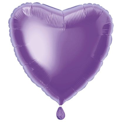 Fóliový balónek srdce levandulové 45cm