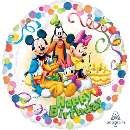 Fóliový balónek Mickey Happy Birthday 45cm