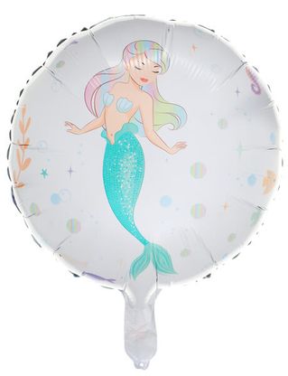Fóliový balón Mořská Víla glitter 45cm