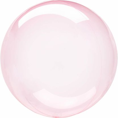 Fóliový balónek průsvitný růžový 55cm