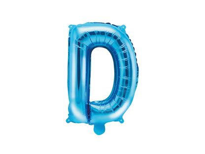 Fóliový balónek Písmeno D modrý 35cm
