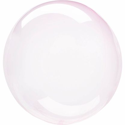 Fóliový balónek průsvitný světle růžový 46cm