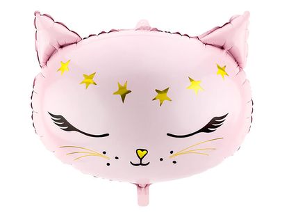 Fóliový balónek Růžová Kočička 48cm