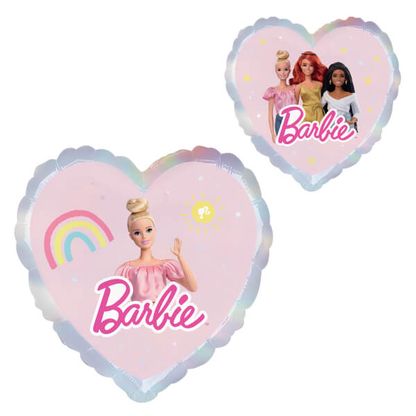 Fóliový balónek srdce Barbie 45cm