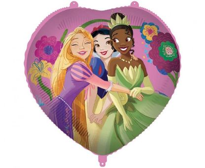 Fóliový balónek srdce Disney Princezny 46cm