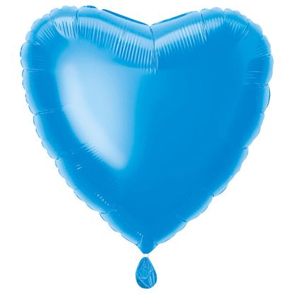 Fóliový balónek srdce modré 45cm