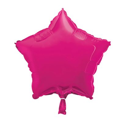 Fóliový balónek hvězda růžový 45cm