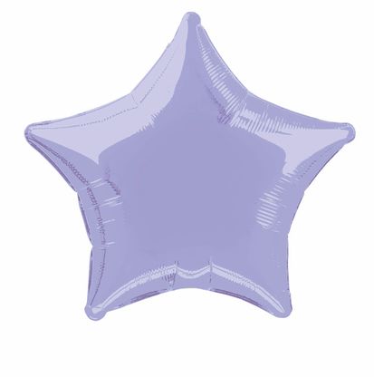 Fóliový balónek hvězda levandule (rozbalený) 50cm