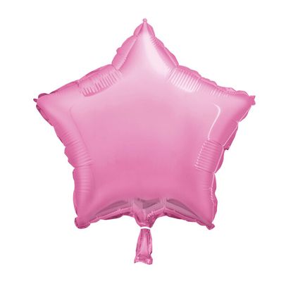 Fóliový balónek hvězda světle růžový 45cm
