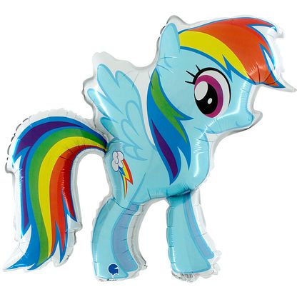Fóliový balónek supershape My Little Pony Rainbow Dash 84cm