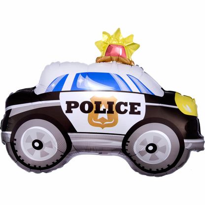 Fóliový balónek juniorshape Policejní auto 60x45cm