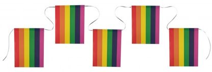 Girlanda Barevné vlaječky Pride 20x600cm