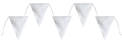 Girlanda vlaječek stříbrné 26x300cm