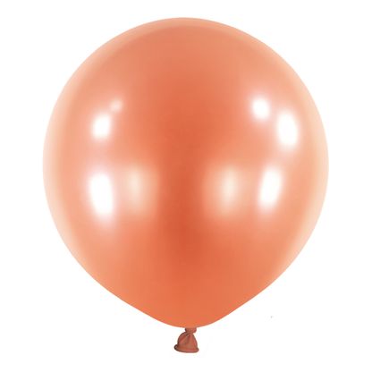 Kulaté balóny růžově zlaté perleťové 4ks 61cm