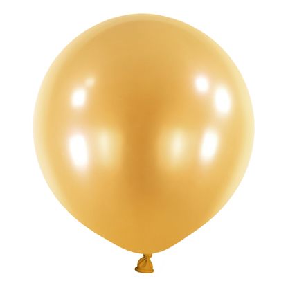 Kulaté balóny zlaté perleťové 4ks 61cm