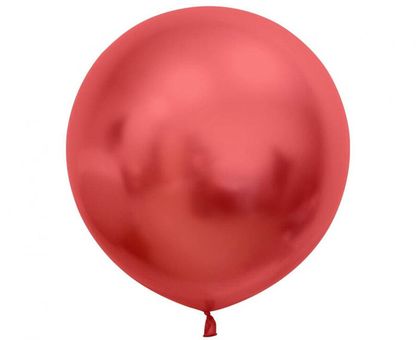 Kulatý balónek červený saténový 60cm 2ks