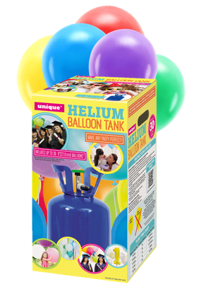Heliová láhev 30 + balónky