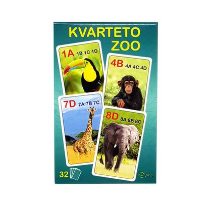 Karty Kvarteto Zoologická zvířátka 32karet