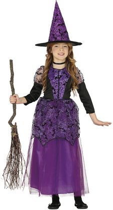 Kostým Purpurová čarodějnice 10-12 let