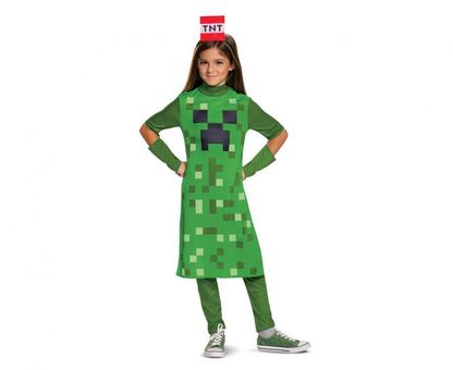 Kostým Minecraft Creeper dívka 7-8 let