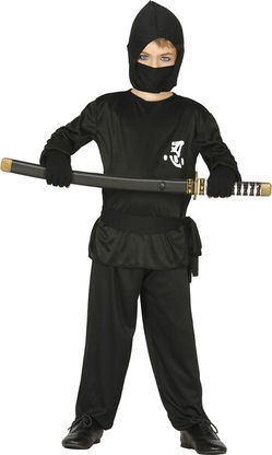 Kostým Ninja černý 7-9 let