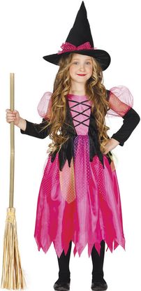 Kostým Růžová čarodějnice 10-12 let