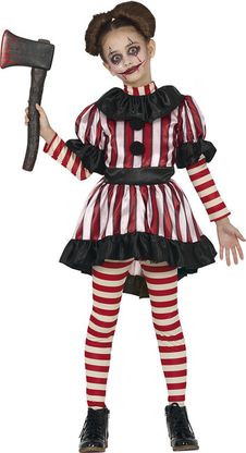 Kostým Strašidelný klaun holka 7-9 let