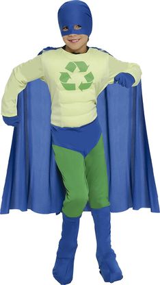 Kostým Superhrdina Recyklování 5-6 let