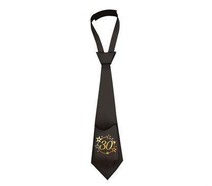 Kravata 30 černo-zlatá 40cm