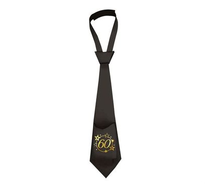 Kravata 60 černo-zlatá 40cm