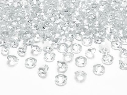 Krystalové diamanty bezbarvé 100ks