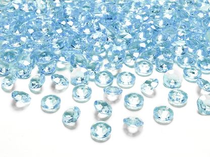 Krystalové diamanty tyrkysové 100ks