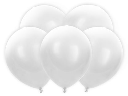 LED balónky bílé 30cm 5ks