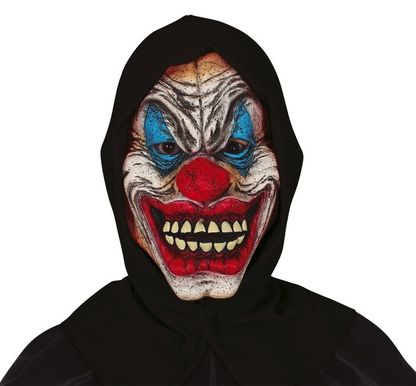 Maska Hororového klauna s kapucí latex