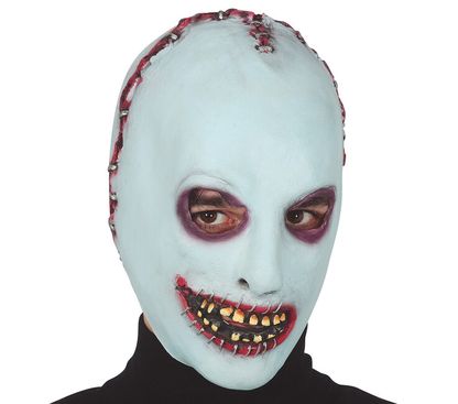 Maska Modrý zombie latex
