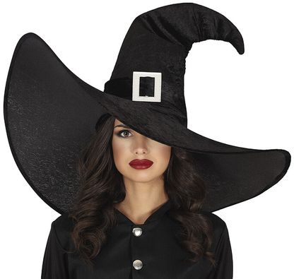 MEGA Čarodějnický klobouk černý