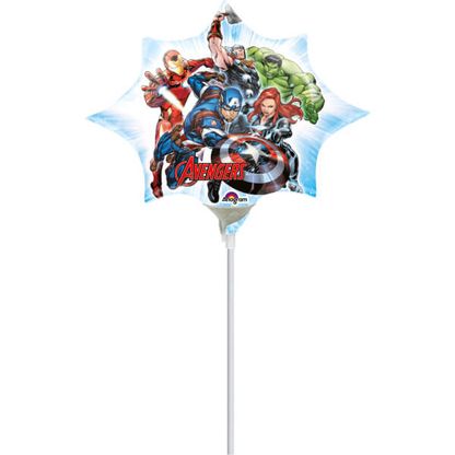 Mini fóliový balónek Avengers hvězda 35cm
