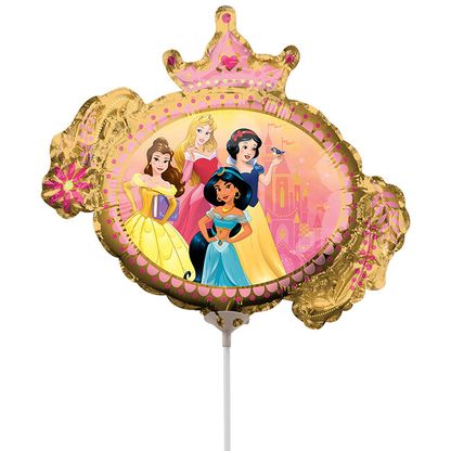 Mini fóliový balónek Disney Princezny Korunka 36cm