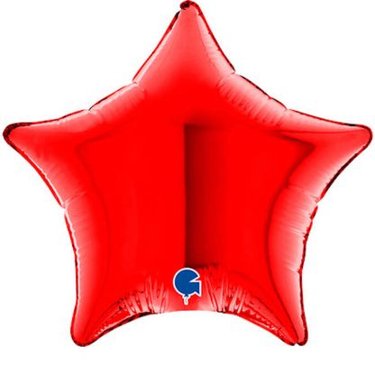 Mini fóliový balónek hvězda červená 12cm