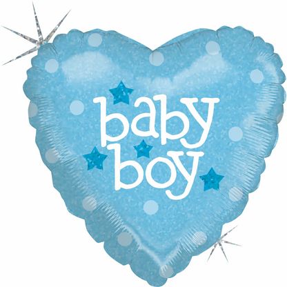 Mini fóliový balónek srdce Baby Boy 23cm