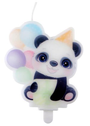Mini svíčka Panda 6,4x7,5cm