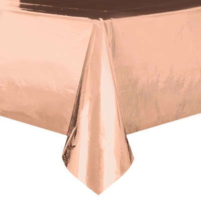 Ubrus plastový růžově zlatý 137x274cm