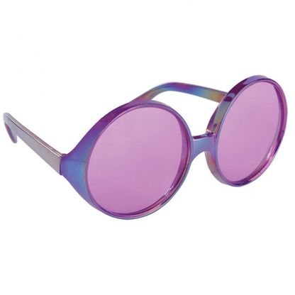 Velké disco brýle purpurové